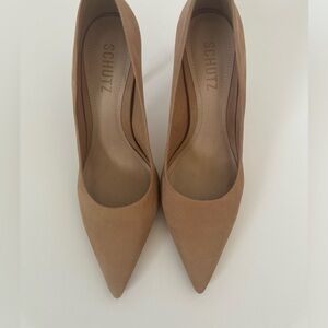 SCHUTZ nubuck/ suede pump